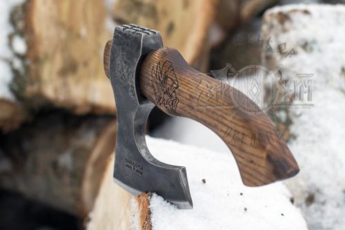 Short Handle Viking Bearded axe